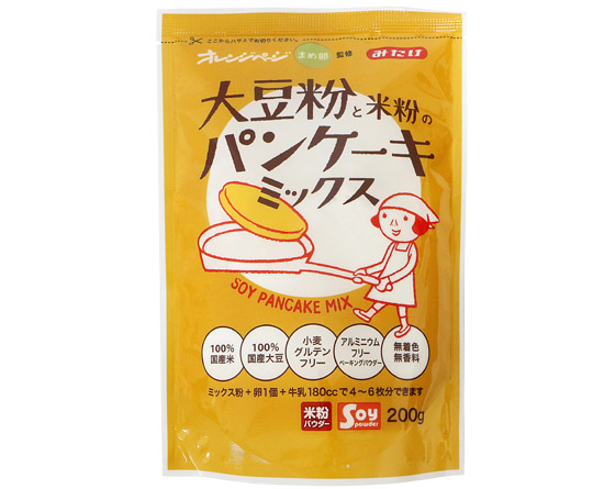 オレンジページ監修 大豆粉と米粉のパンケーキミックス 0g 小麦粉 ミックス粉 雑穀粉 菓子用ミックス粉 その他菓子用ミックス粉 通販 Tomiz 富澤商店
