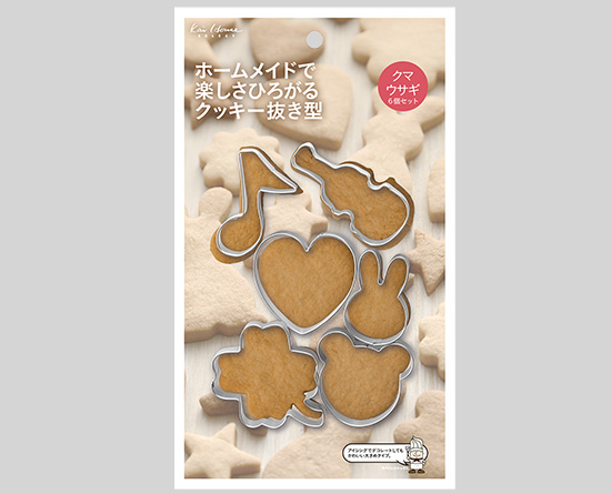 クッキー抜き型 6個セット クマ ウサギ 1セット お菓子 パン作りの型 クッキー抜き型 動物 生き物 通販 富澤商店