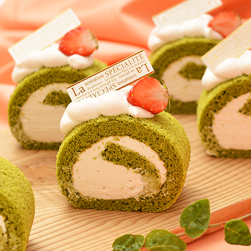 低糖質お菓子ミックスを使った抹茶ロール