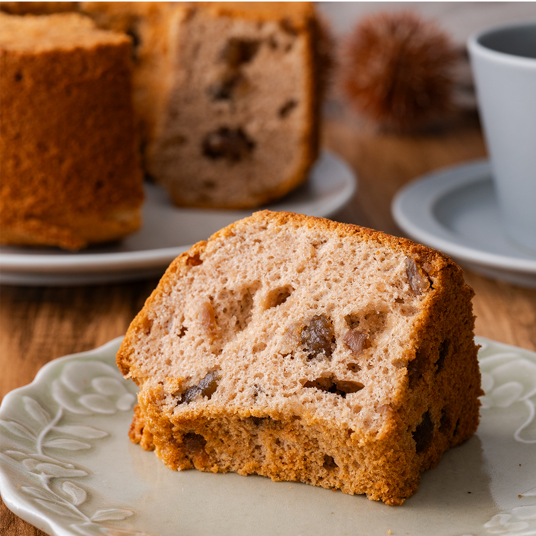 栗のシフォンケーキ