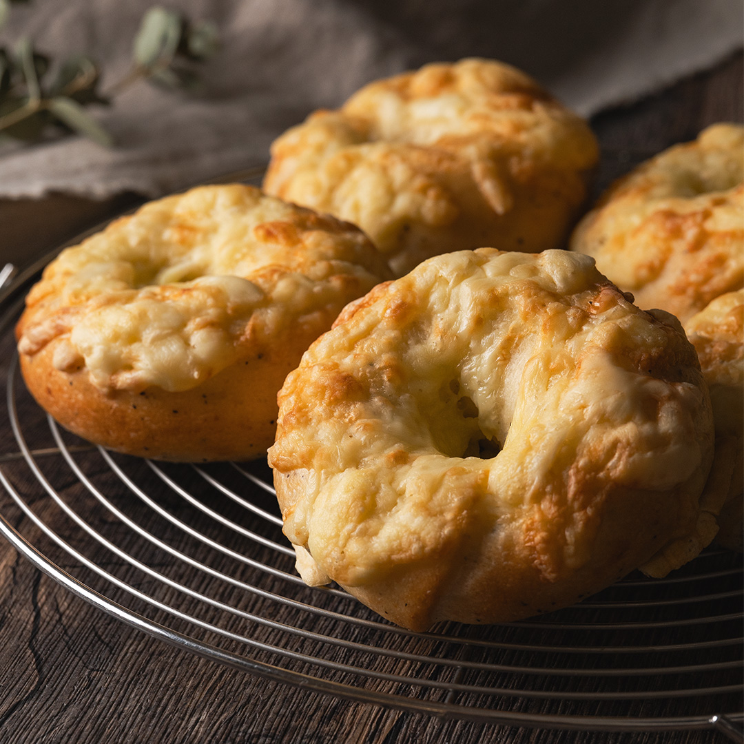 ペッパーチーズベーグル