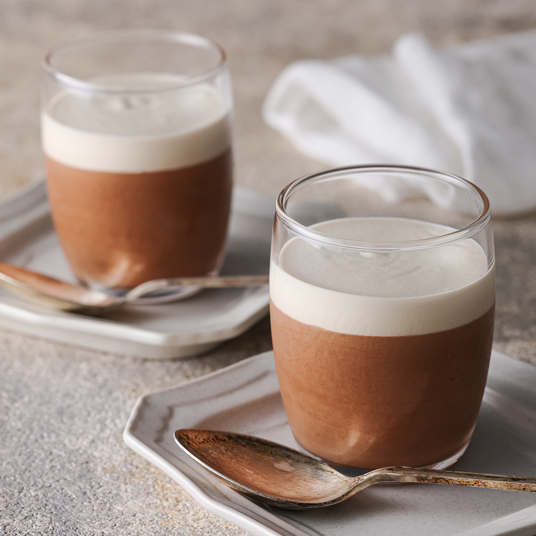 紅茶が香る!生チョコプリン