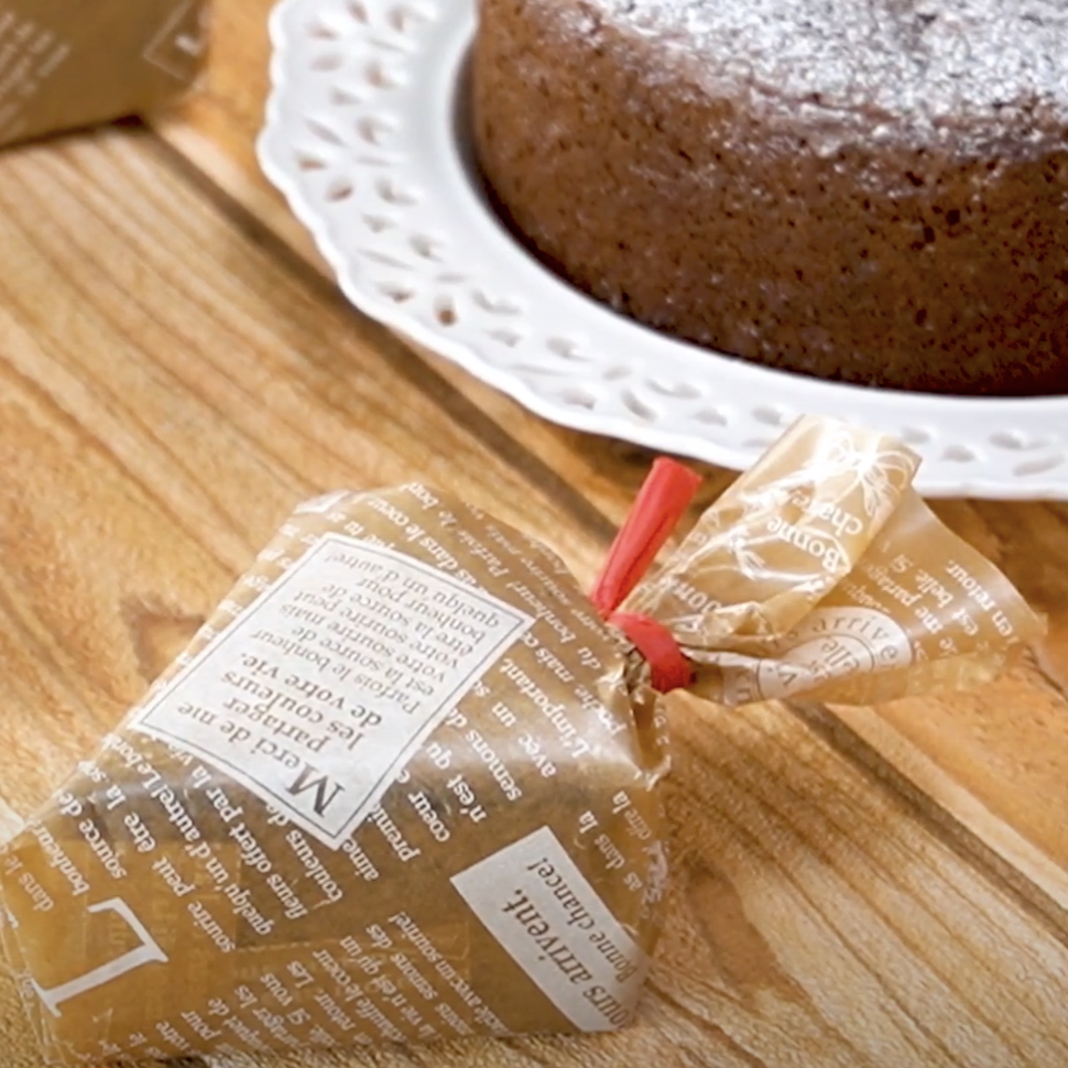 ガトーショコラのラッピング方法 / 初級編