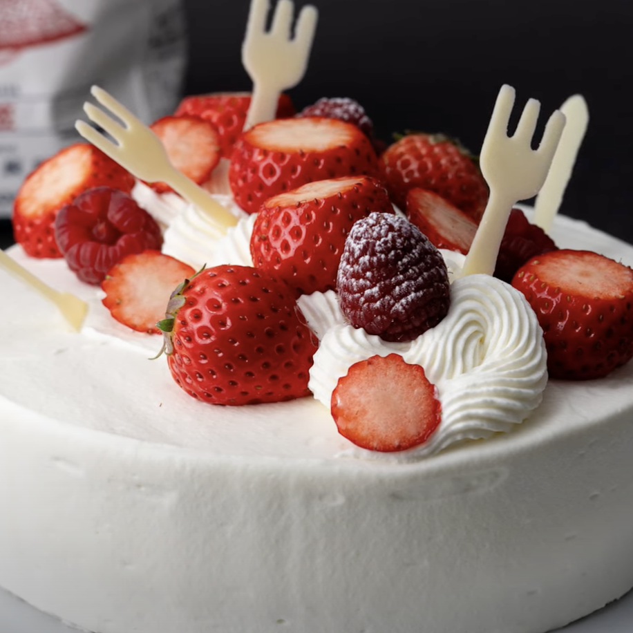 特宝笠で作る いちごのショートケーキ