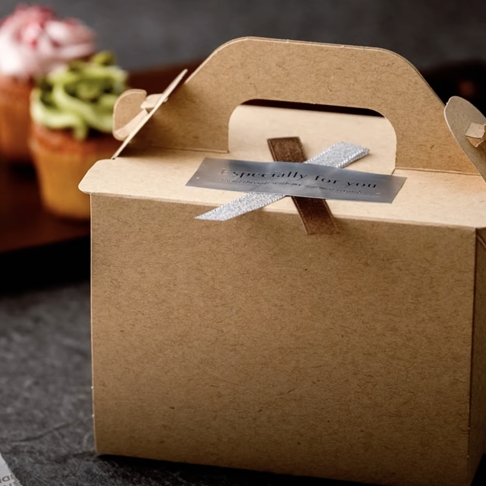 カップケーキのギフトラッピング