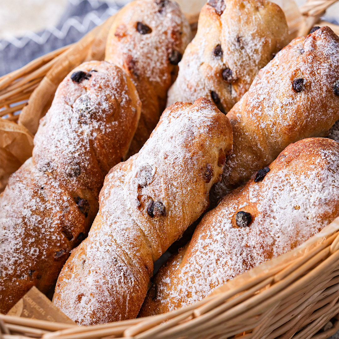 マカダミアナッツとチョコレートのスティックパン