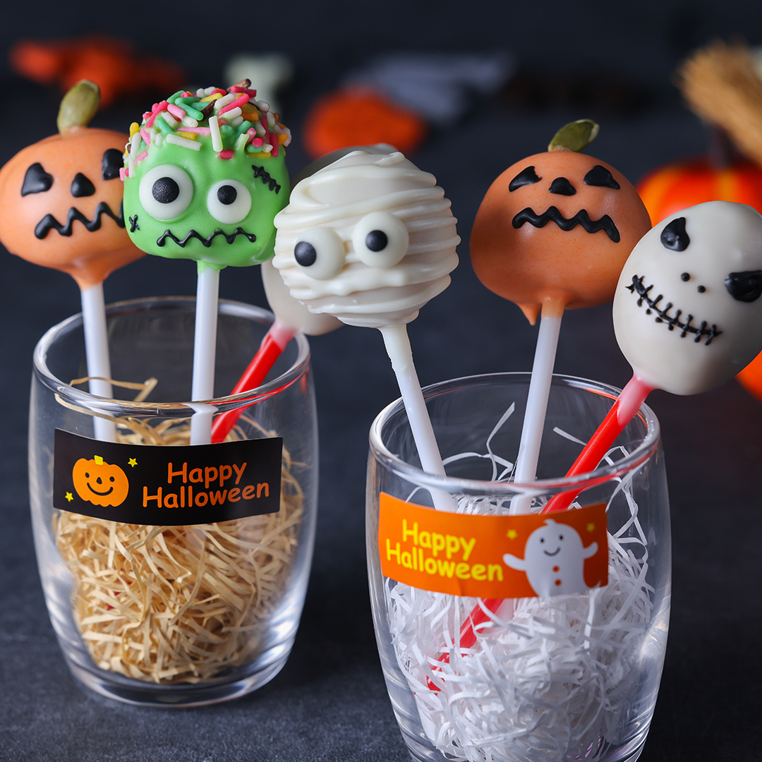 ハロウィンケーキポップ