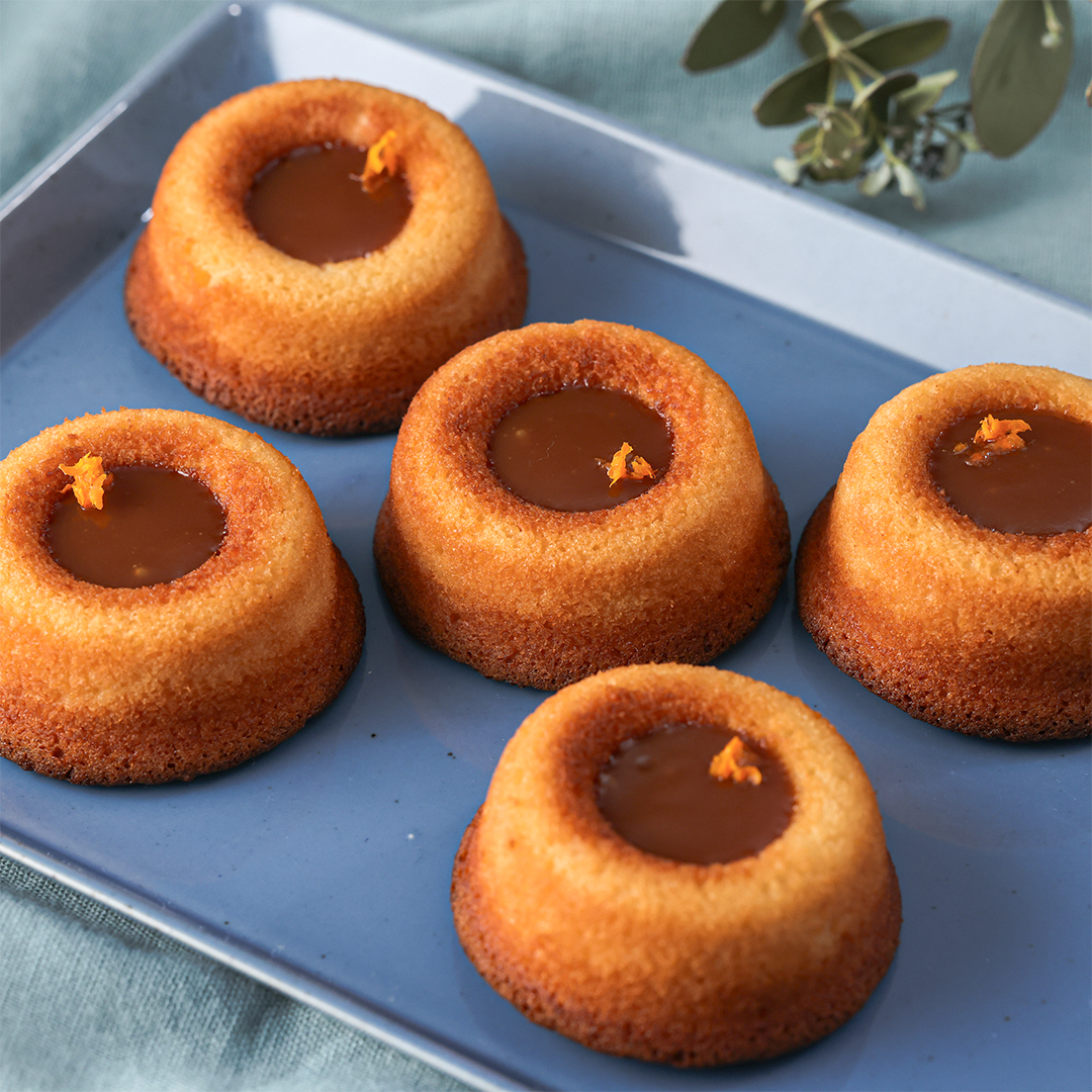 オレンジとキャラメルのフィナンシェ