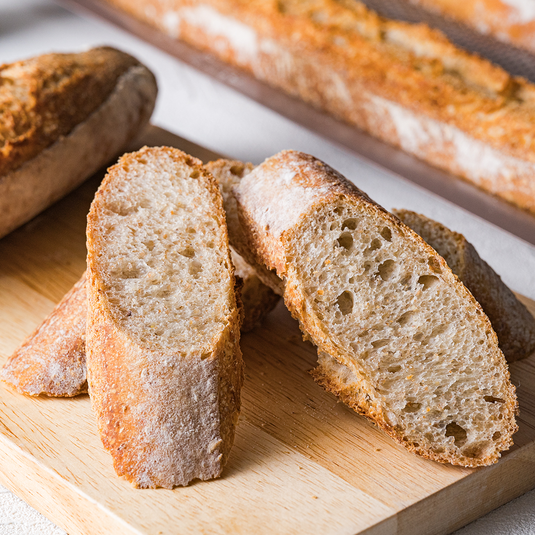 フランスパン天板で作る　バゲットカンパーニュ