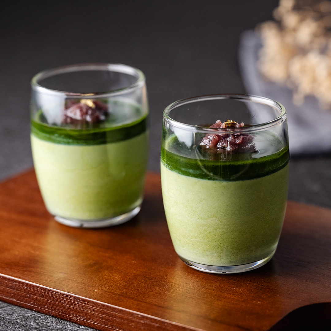 アガーで作る!基本の抹茶プリン