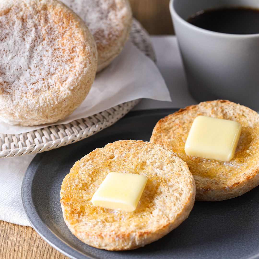 キタノカオリと北海道産全粒粉のイングリッシュマフィン