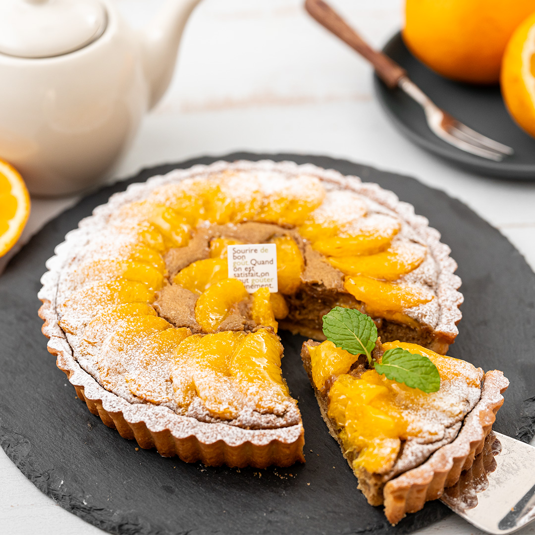 オレンジと紅茶の焼き込みタルト