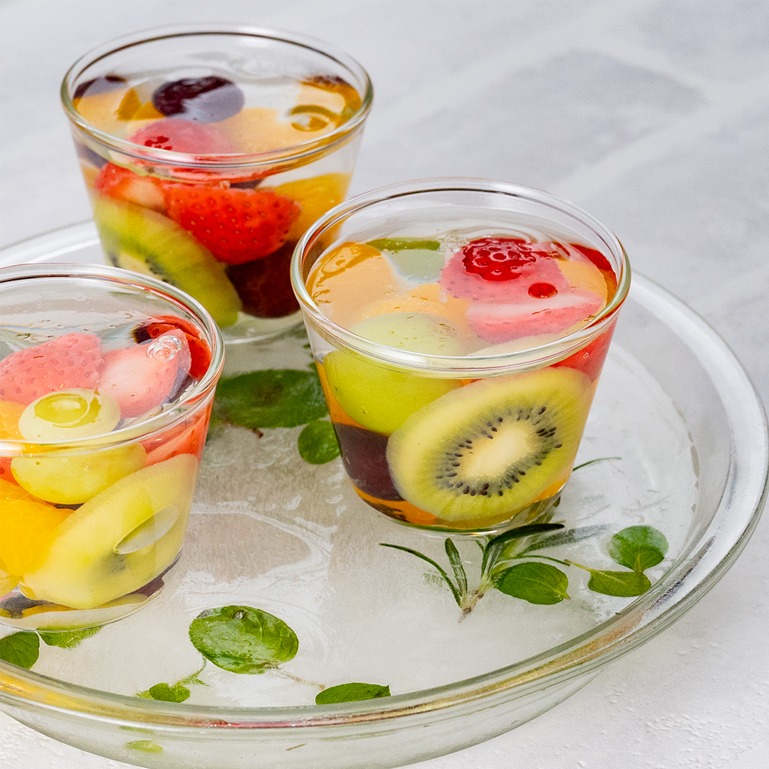 こんにゃくゼリーの素で作る!フルーツゼリー