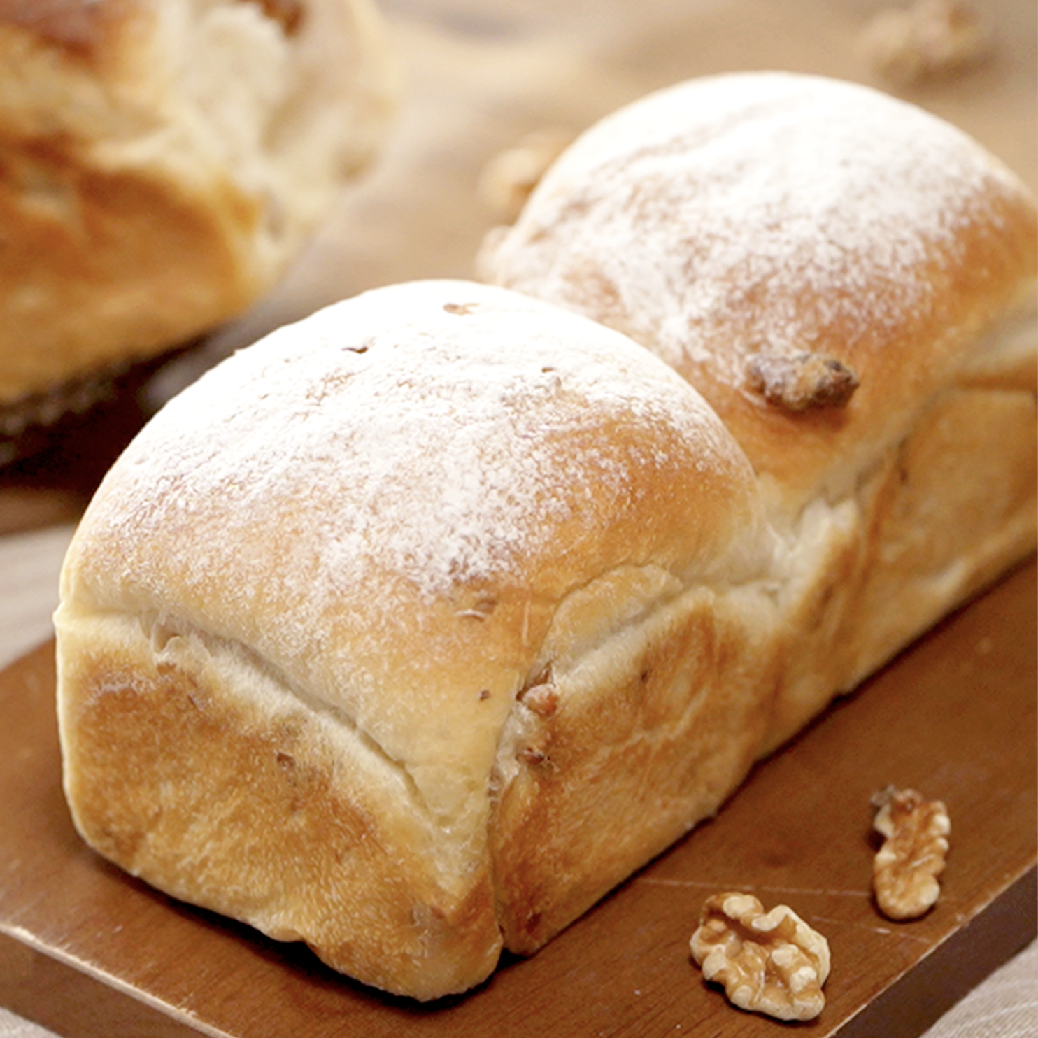 春よ恋(高加水用)100%で作るもっちりクルミパン