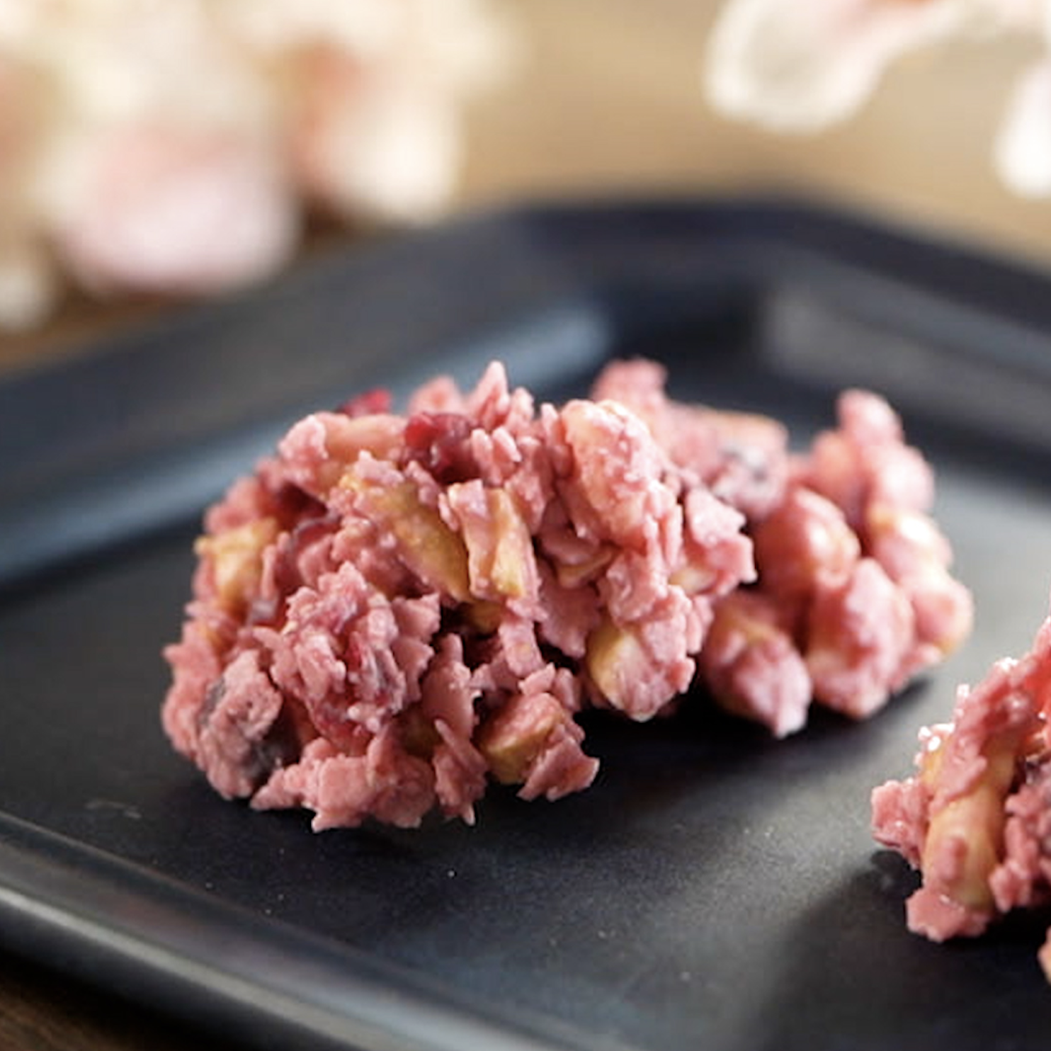 さくら色のフィアンティーヌで作る!ベリーのザクザクロッシェ