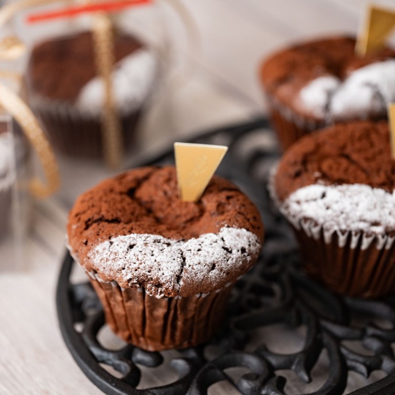 マフィン型で作るミニガトーショコラ