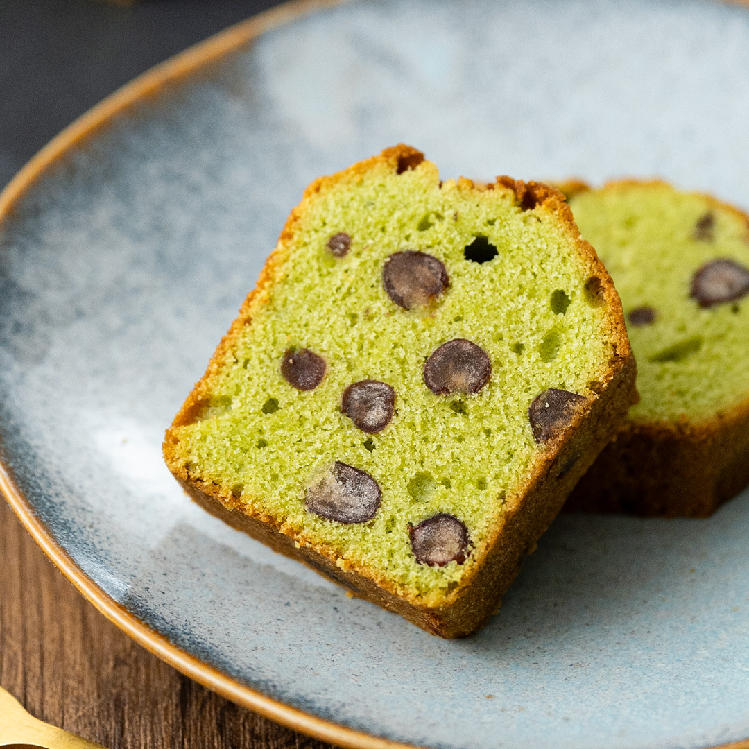 基本の抹茶パウンドケーキ 大納言入り