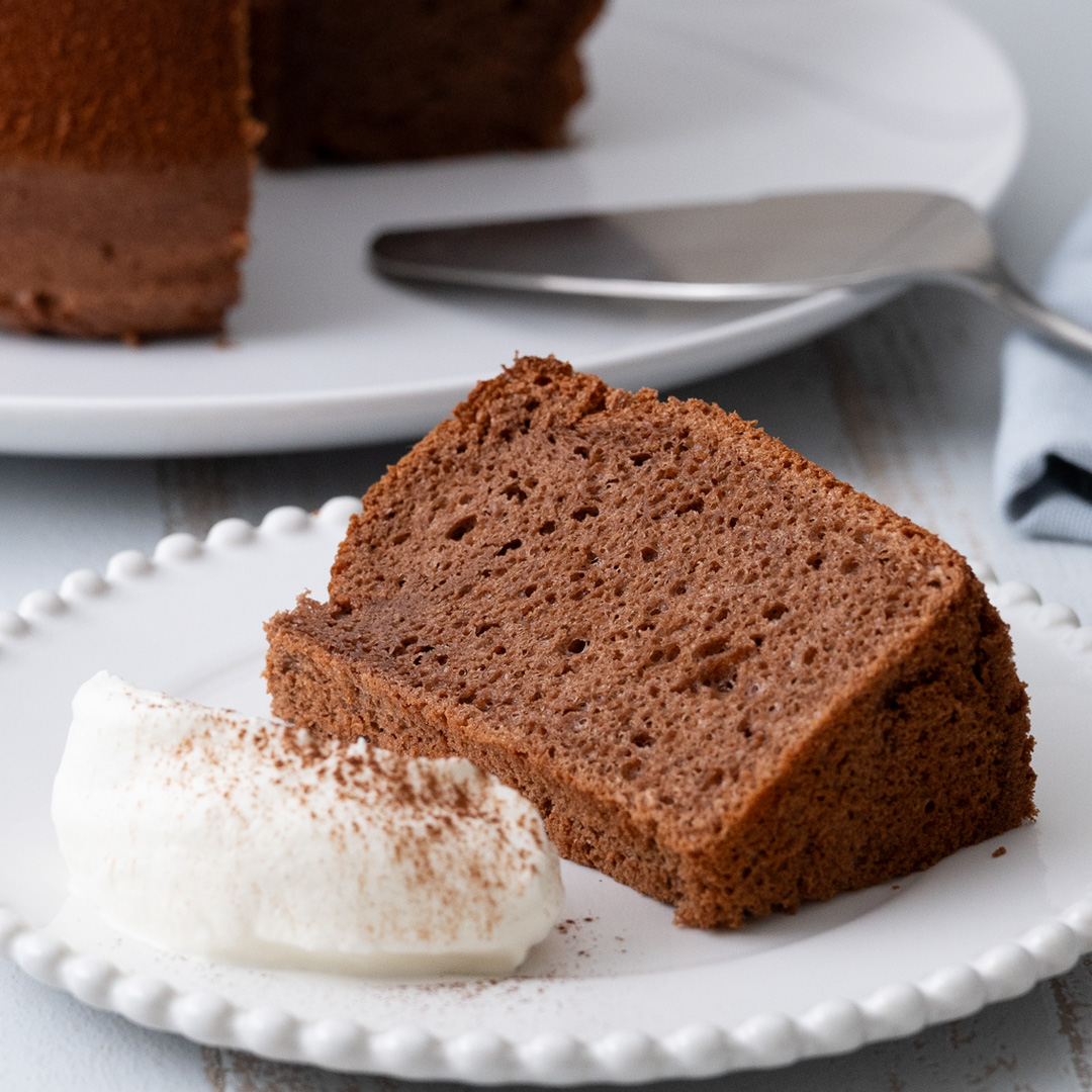 基本のチョコレートシフォンケーキ