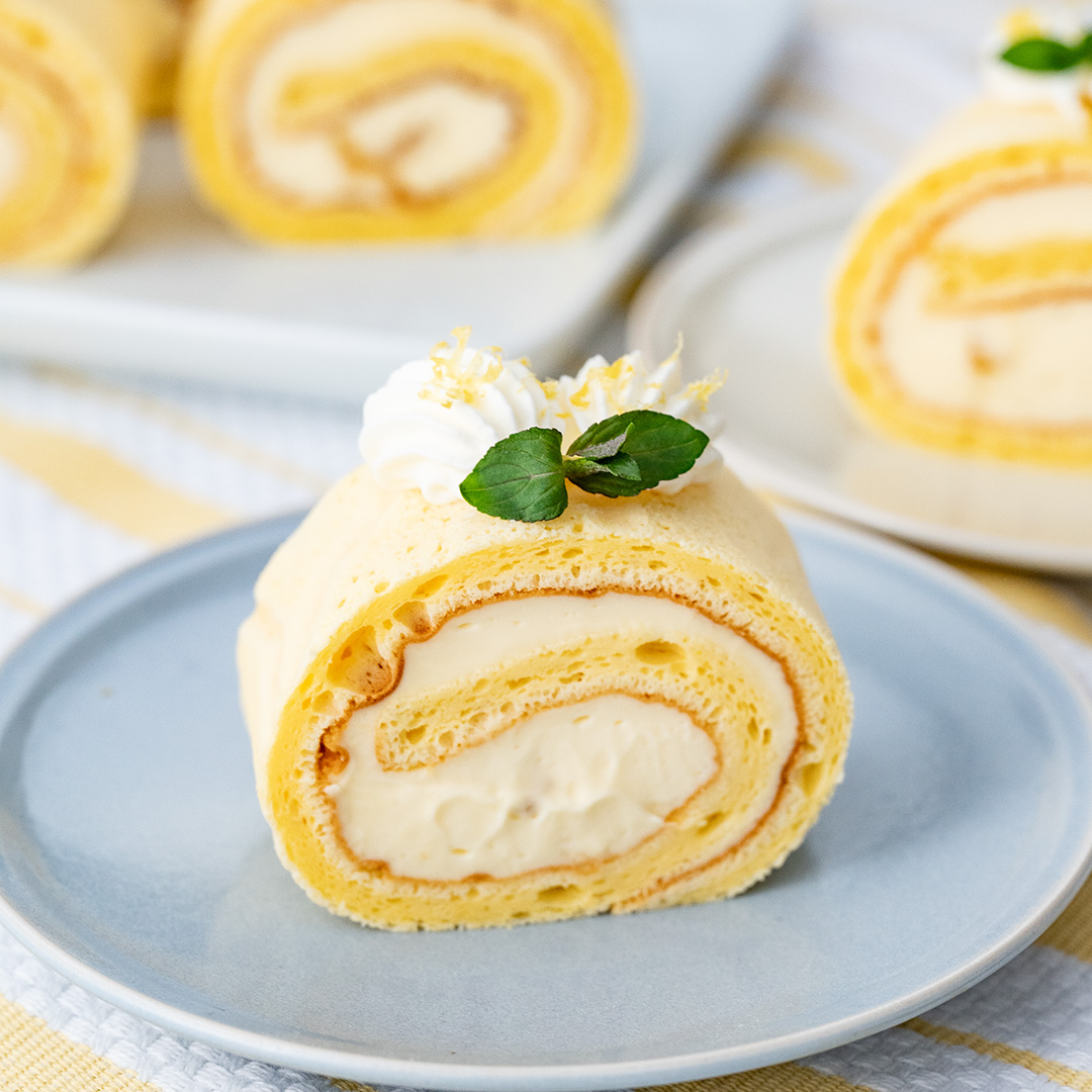 レモンの爽やかロールケーキ