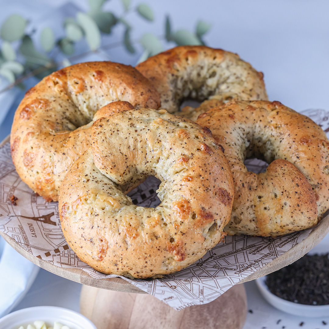 紅茶とホワイトチョコのベーグル
