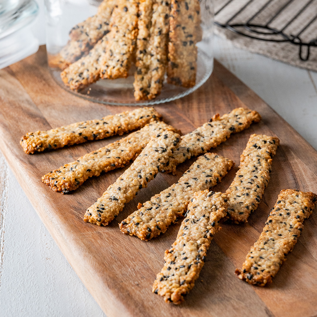 低糖質!ゴマとオートミールのクッキー