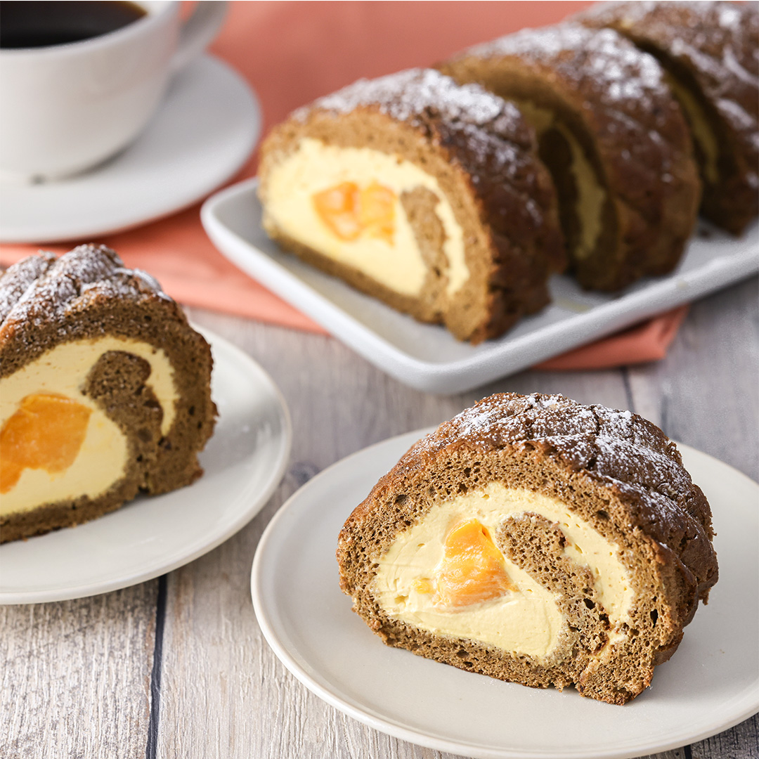 マンゴーのロールケーキ