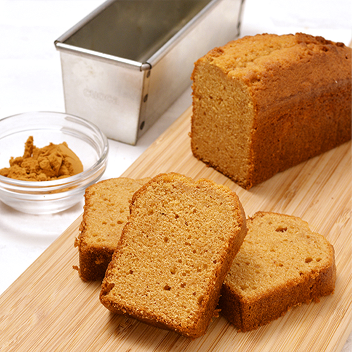 ビターキャラメルパウダーを使用した簡単キャラメルパウンドケーキ