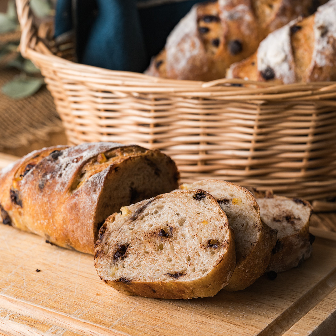 冷蔵発酵で作るオレンジとチョコのセミハード