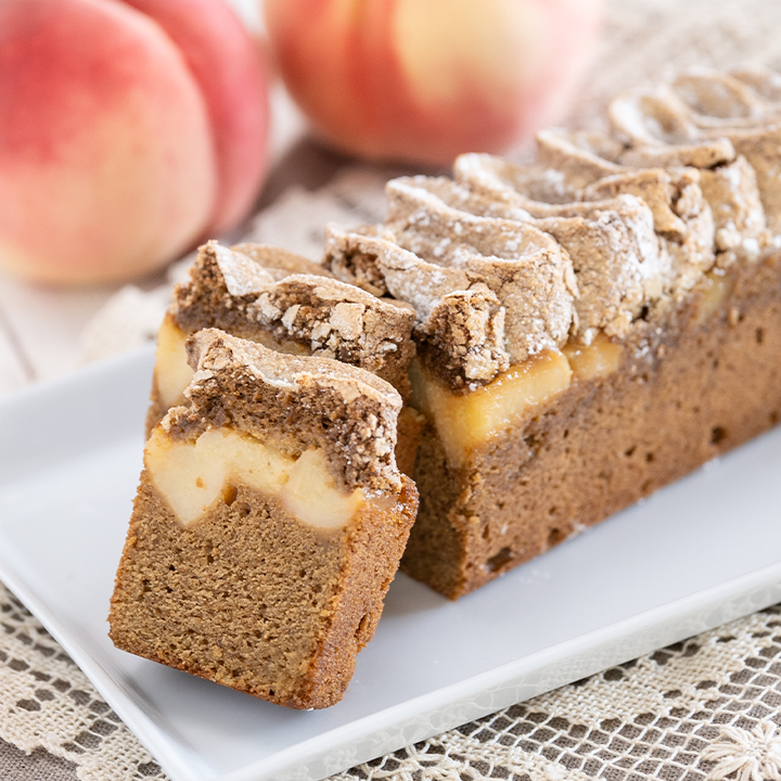 ピーチティーパウンドケーキ