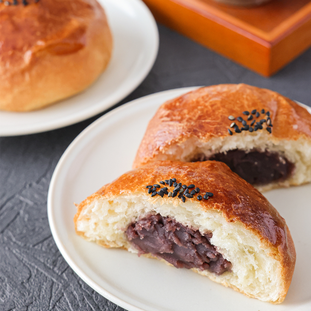 極上あんで作る基本のあんぱん