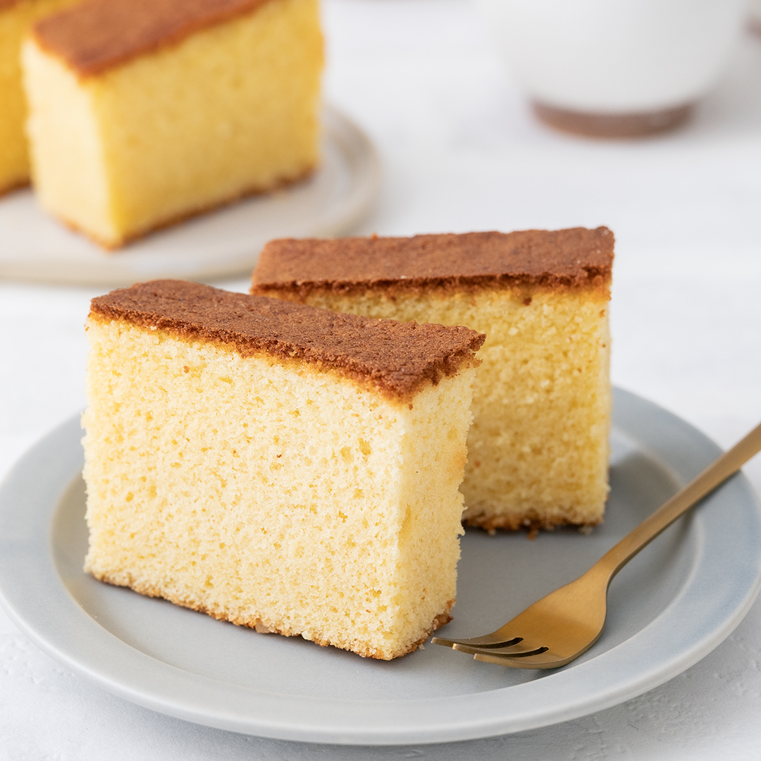 特宝笠で作る しっとりカステラ