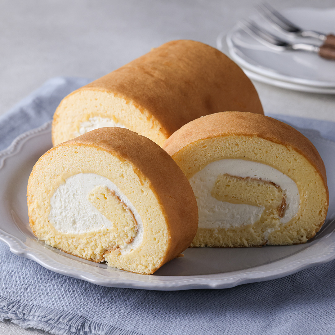 ミズホチカラのロールケーキ