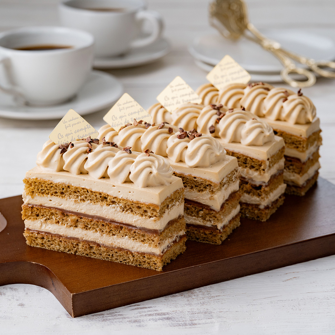 コーヒーとチョコレートのショートケーキ