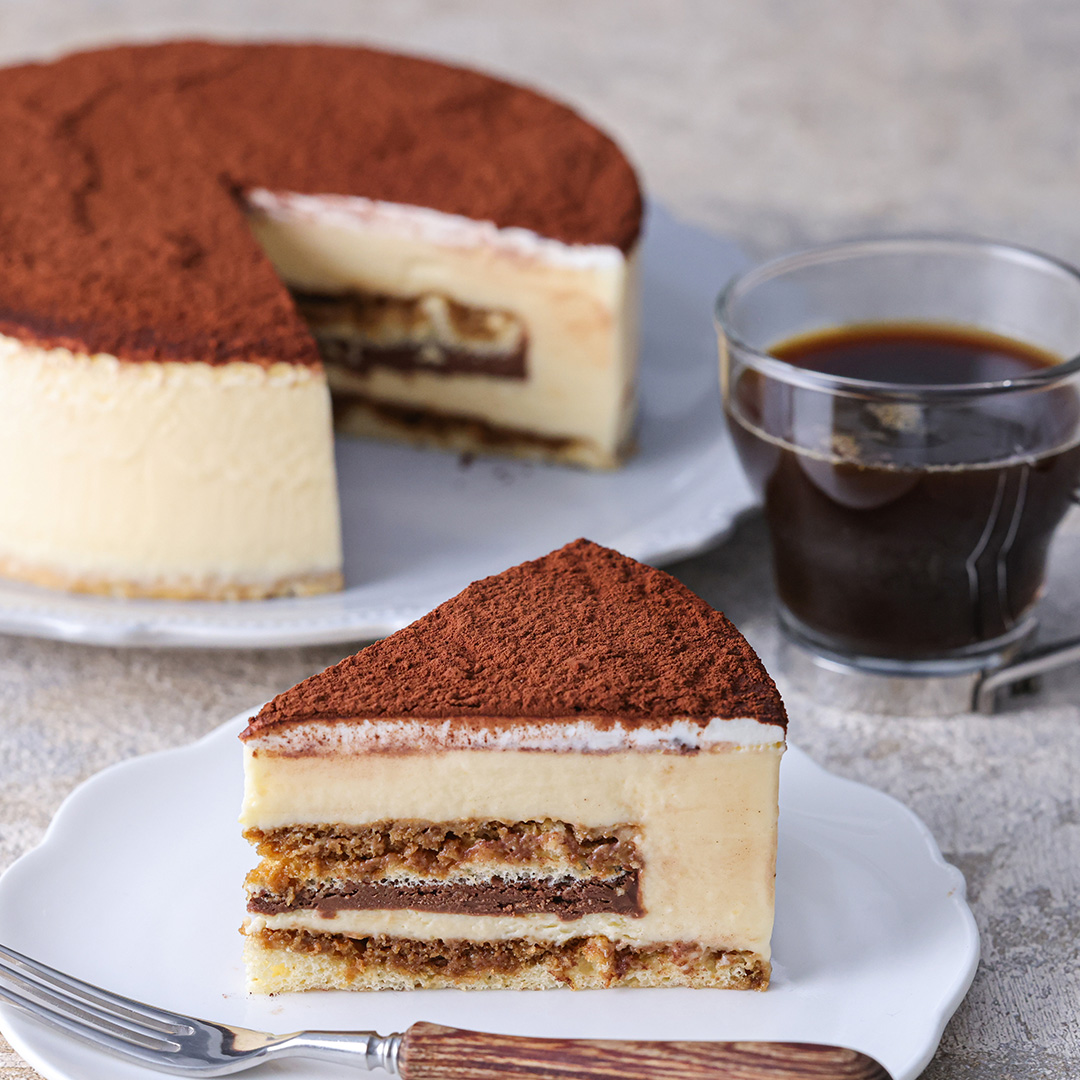 まるでパティスリー!コーヒーとチョコレートのティラミス風ケーキ