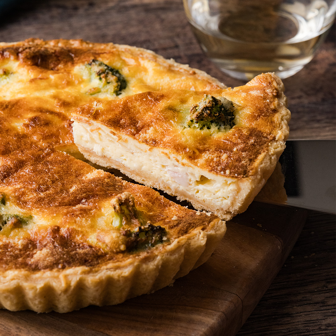 ベーコン&チーズとブロッコリーのキッシュ