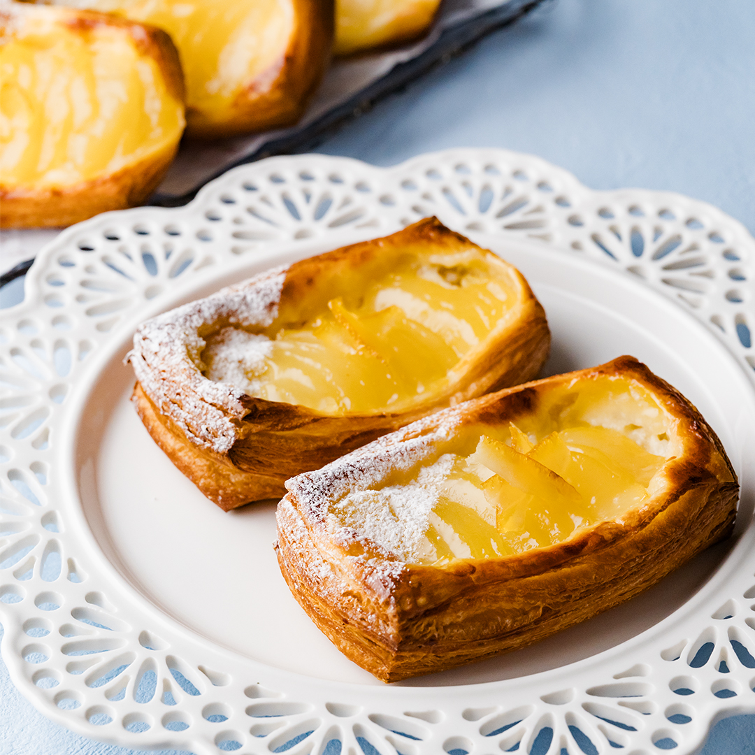 デニッシュシートで作る!簡単デニッシュ~洋ナシ&チーズクリーム~