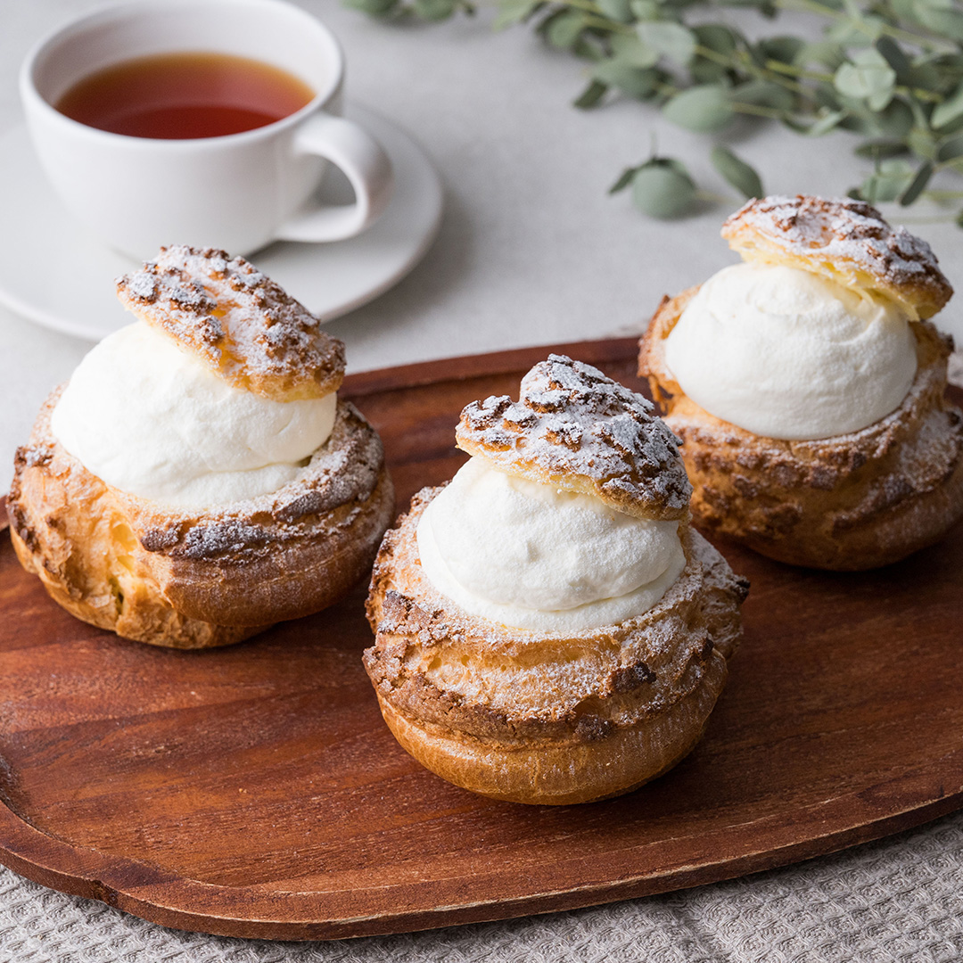 Wクリームのクッキーシュー