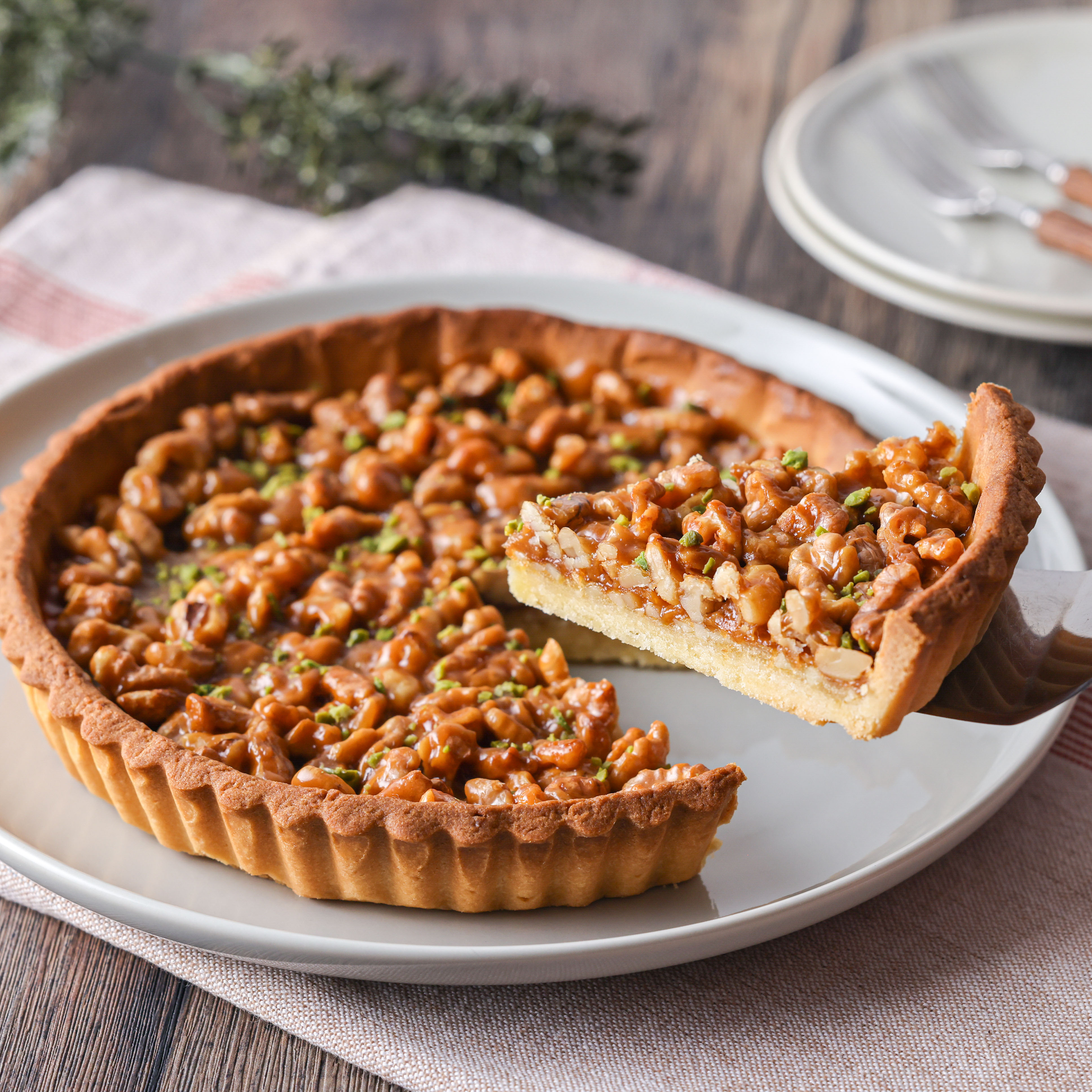 クルミのフロランタンタルト