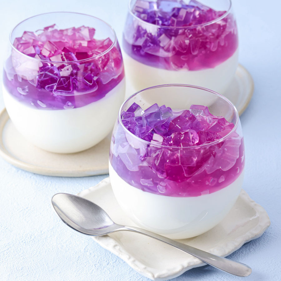 紫陽花カップデザート