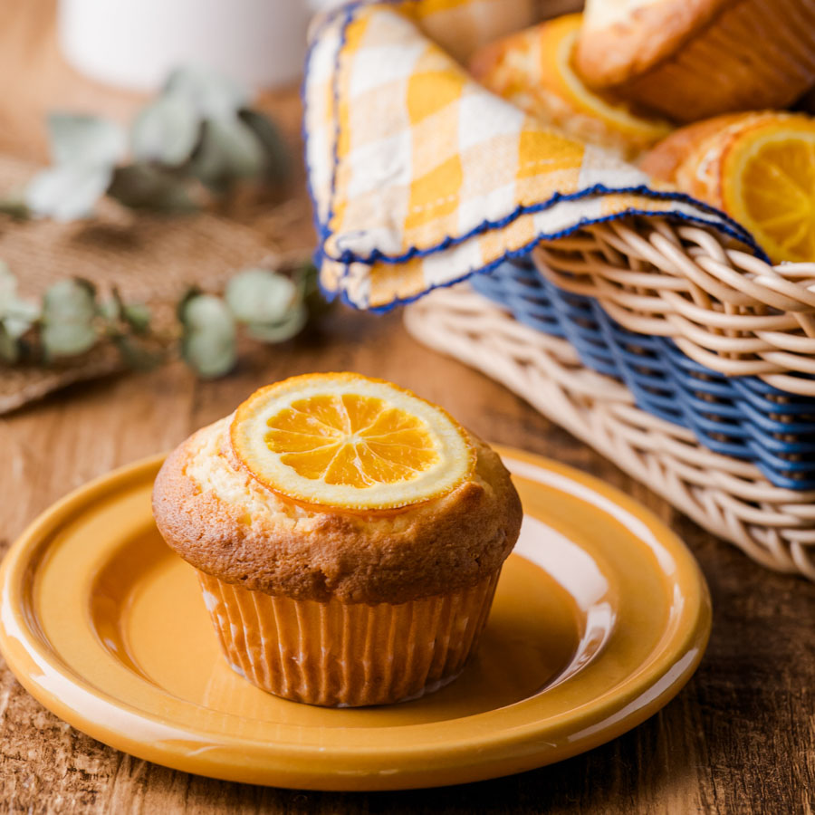 オレンジとクリームチーズのふんわりマフィン
