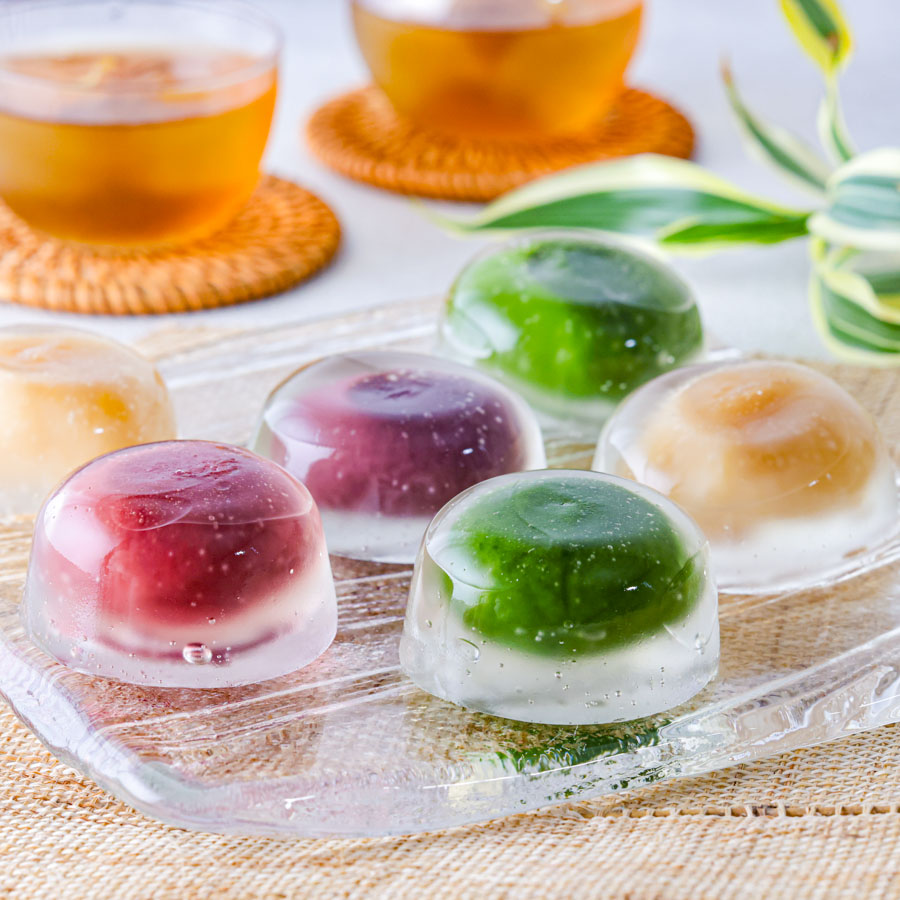 カラフル餡の水まんじゅう