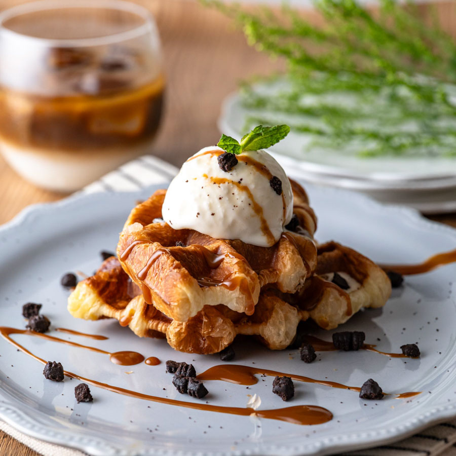 冷凍クロワッサンで簡単!クロッフル