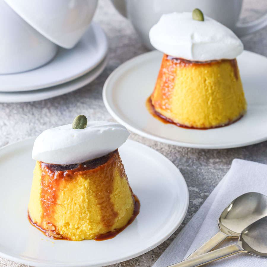 かぼちゃフレークで作る 簡単かぼちゃプリン