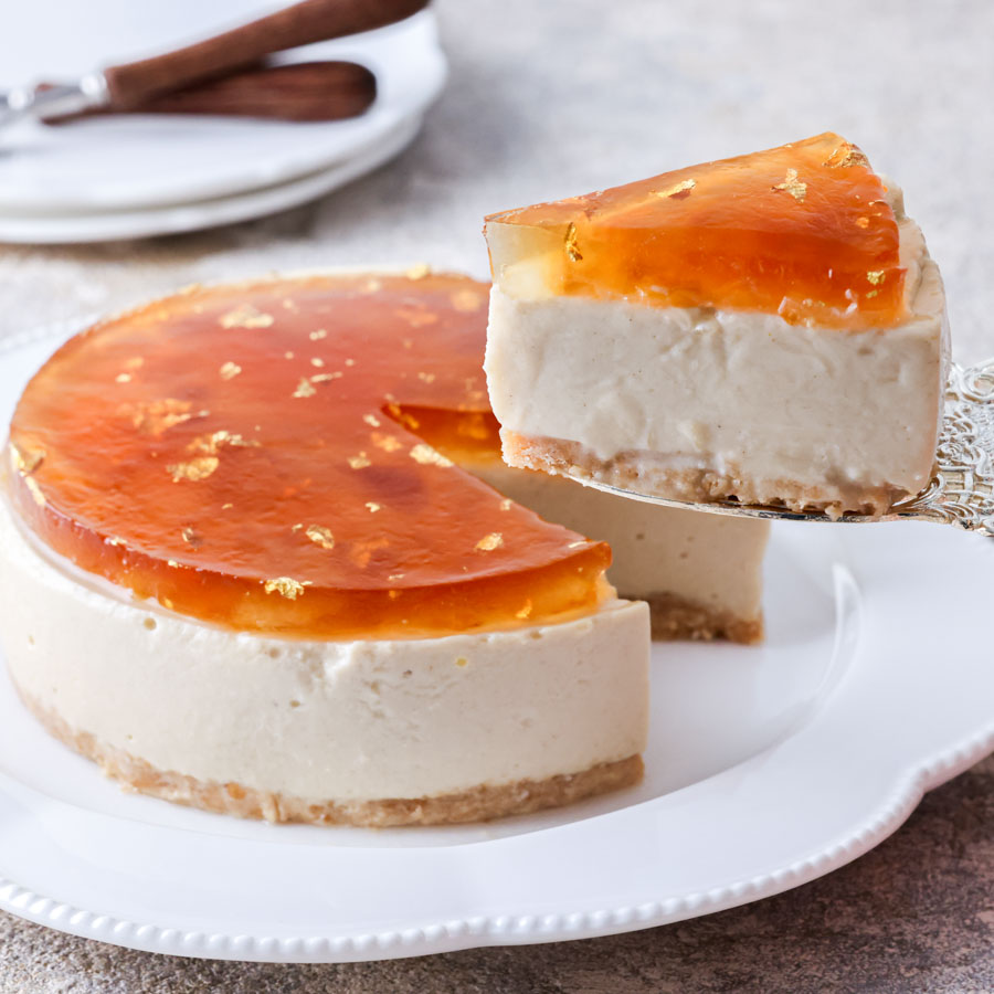 金木犀と紅茶のチーズケーキ