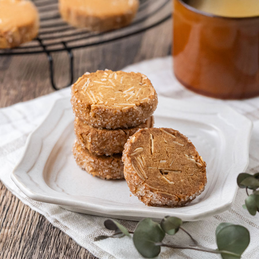 キャラメルパウダーで簡単キャラメルディアマンクッキー