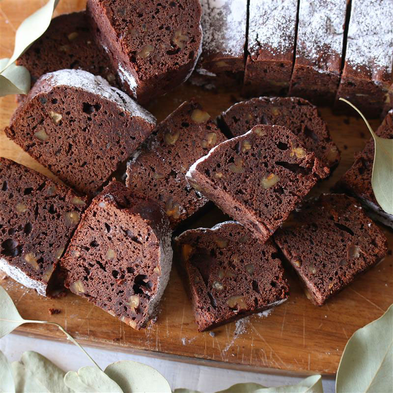 太白胡麻油のオレンジナッツブラウニー
