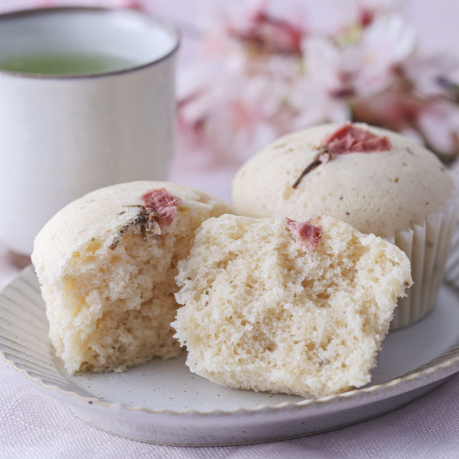 桜蒸しパン