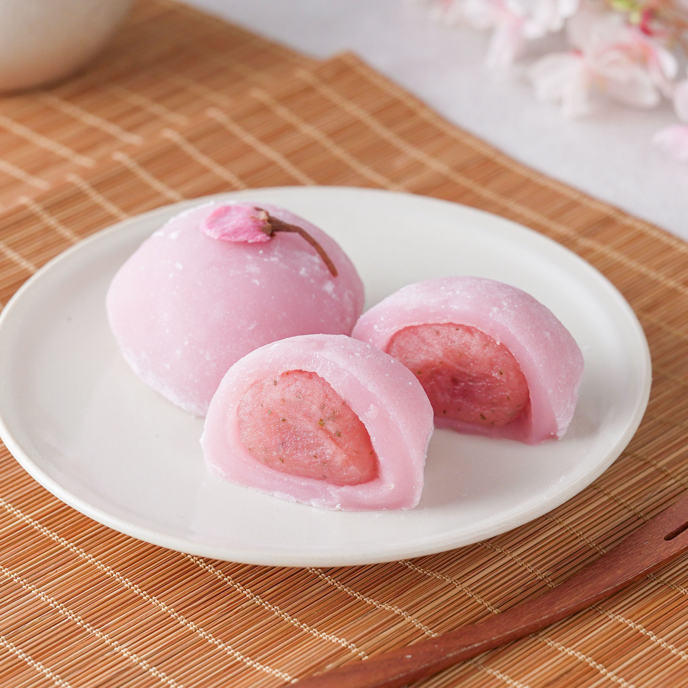 レンジで簡単!桜大福