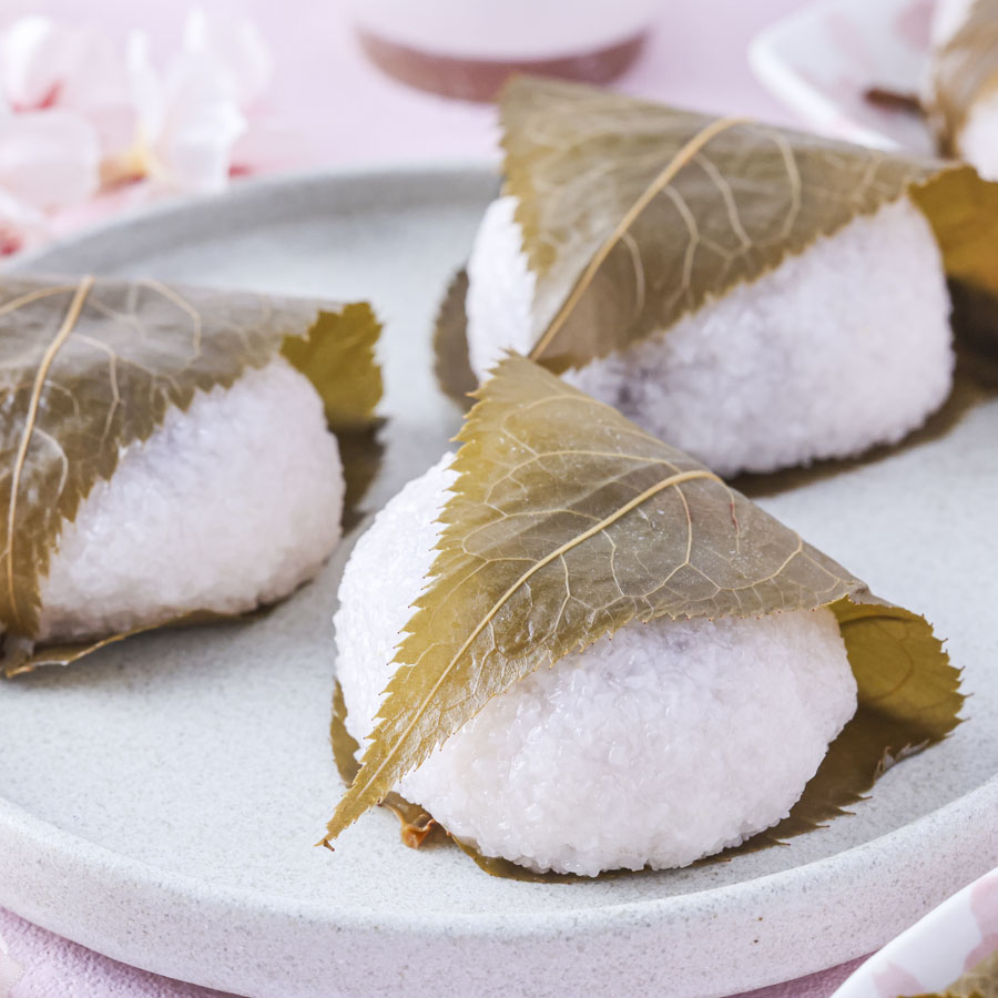 電子レンジで作る関西風桜餅