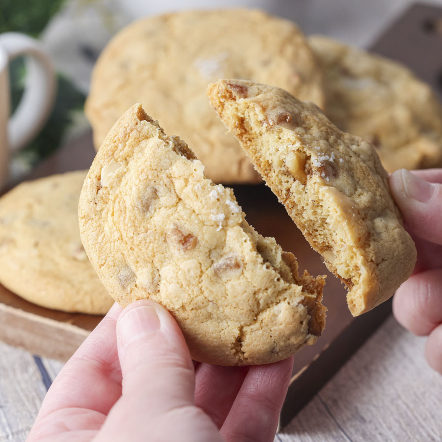 塩メープルとクルミのアメリカンクッキー